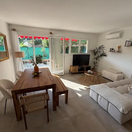 Cozy - Sunny Terrace Avec Clim Et Parking Антіб